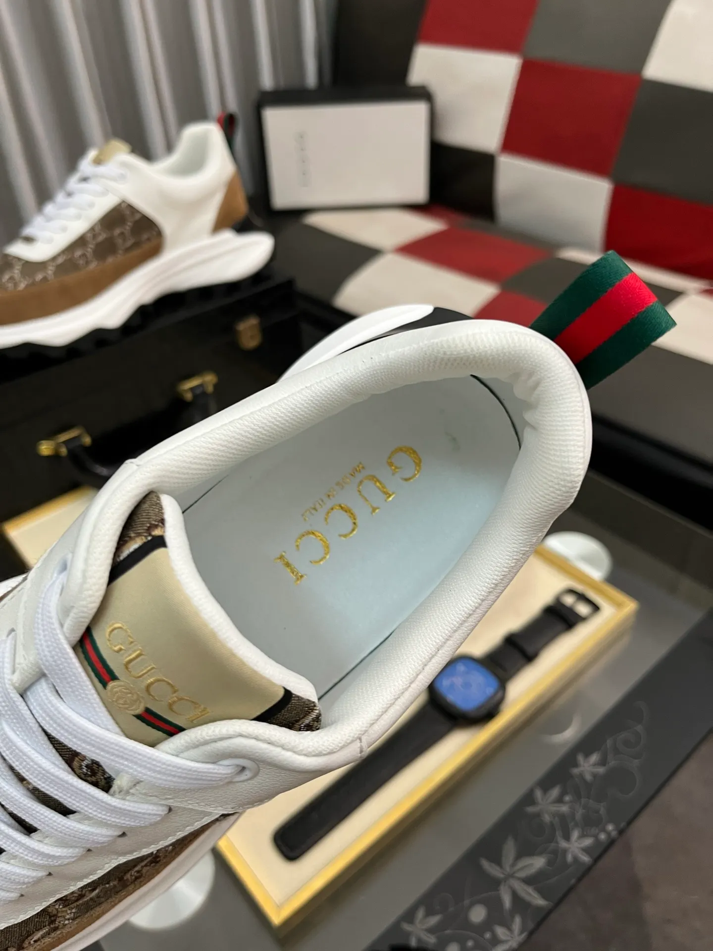 Men's Men's Shoes💰458⌚️⌚️[GUCCI] Gucci men's casual shoes are absolutely popular🔥The ultimate matching item for trendy men! The charm of super texture is irresistible, the main recommendation, the flower leather color is bright! The upper is made of high-quality brand printed fabric with cowhide, breathable leather lining and wear-resistant rubber sole, noble and elegant! Extremely comfortable🎁🎁You can be as handsome as you want💪 38-444⃣️colors available